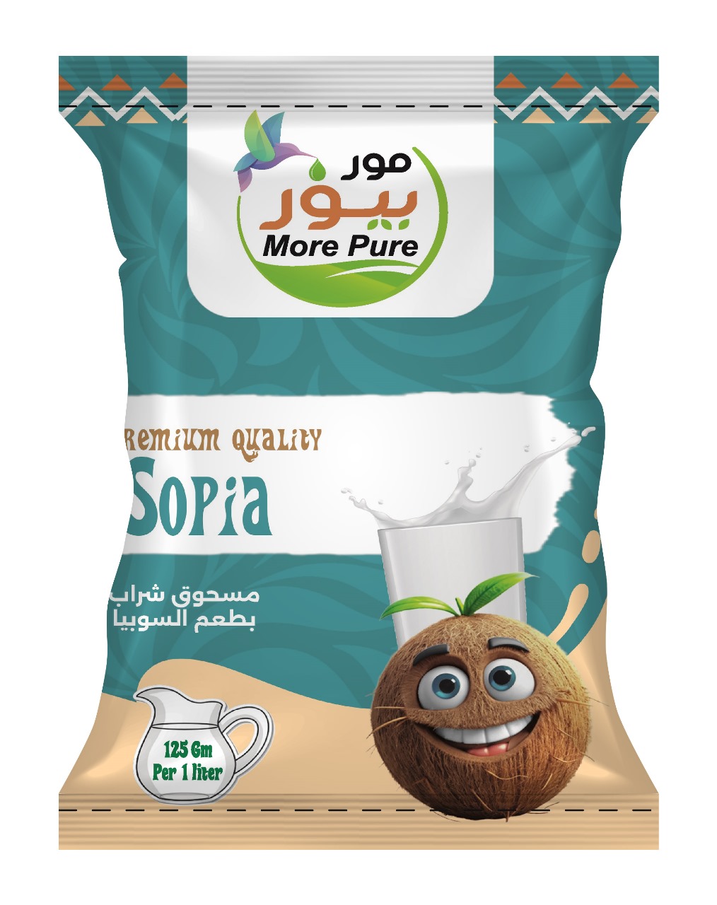 عصير سوبيا بودر مور بيور كيس 500 جرام - More pure life